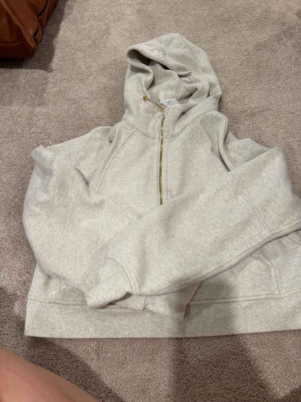 lululemon scuba cropped Hoodie